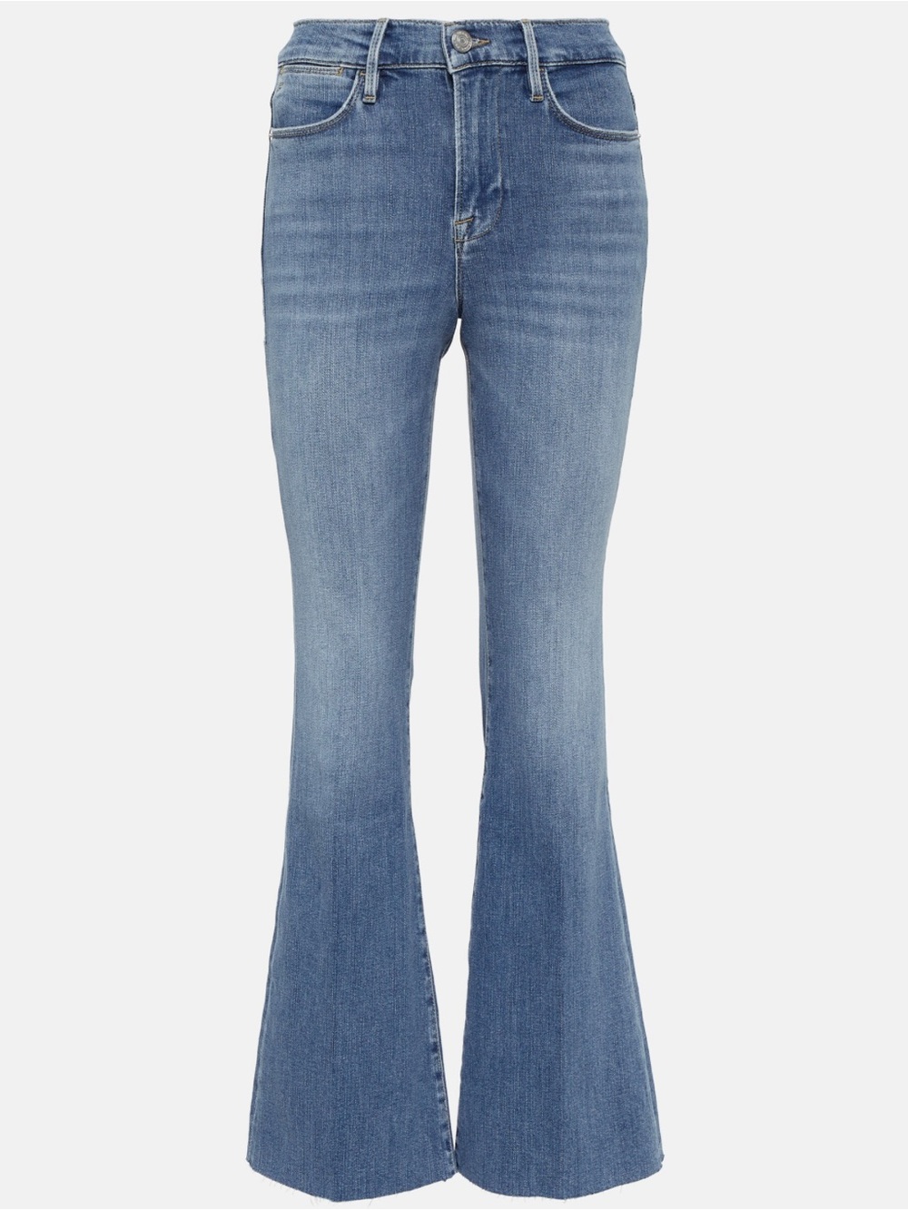 Frame Le Easy Flare Raw Fray flared jeans SZ 27